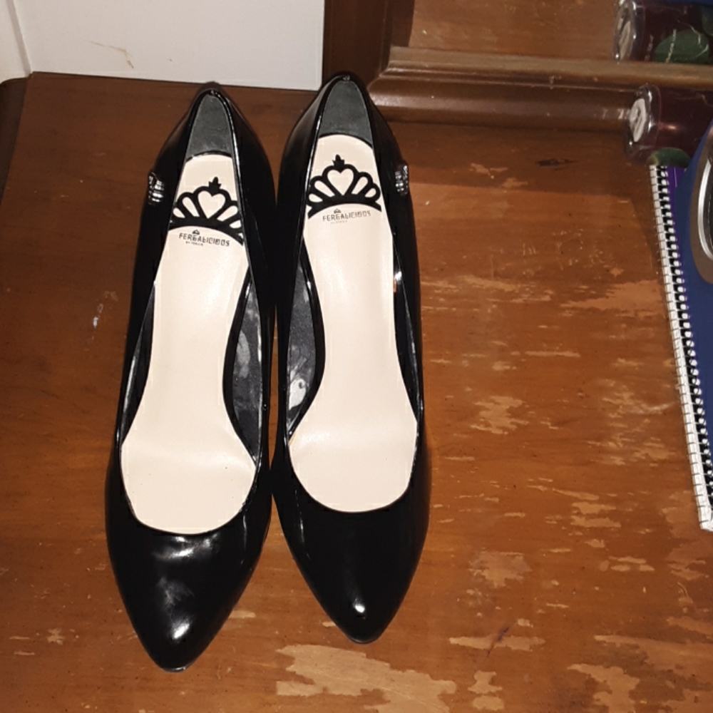 selling some black high heels
